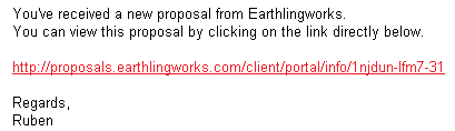 Proposal Email Proposal Email