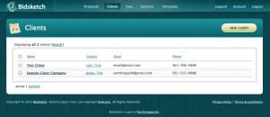 Clients Page