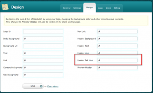 Custom Design Tab